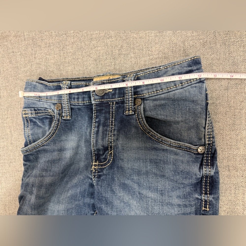 Wrangler 20X Jeans Boys Size 11 Reg Adjustable Waist Straight Leg Dk Denim 0078 - Picture 7 of 10